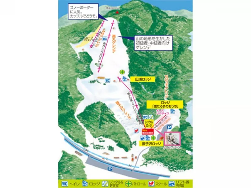 ばんしゅう戸倉スキー場 マップ