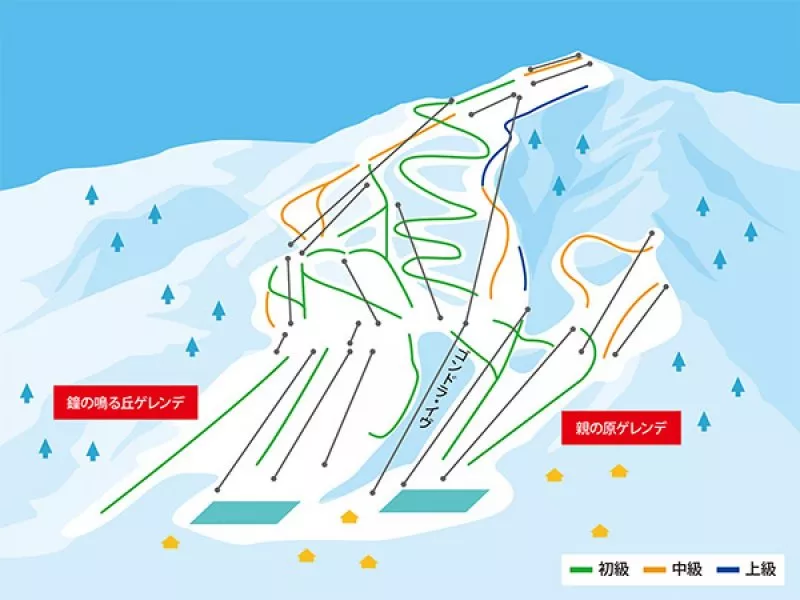 栂池高原スキー場 マップ