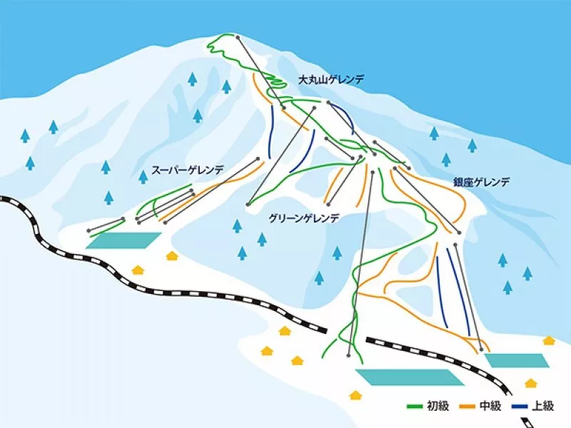 石打丸山スキー場 マップ