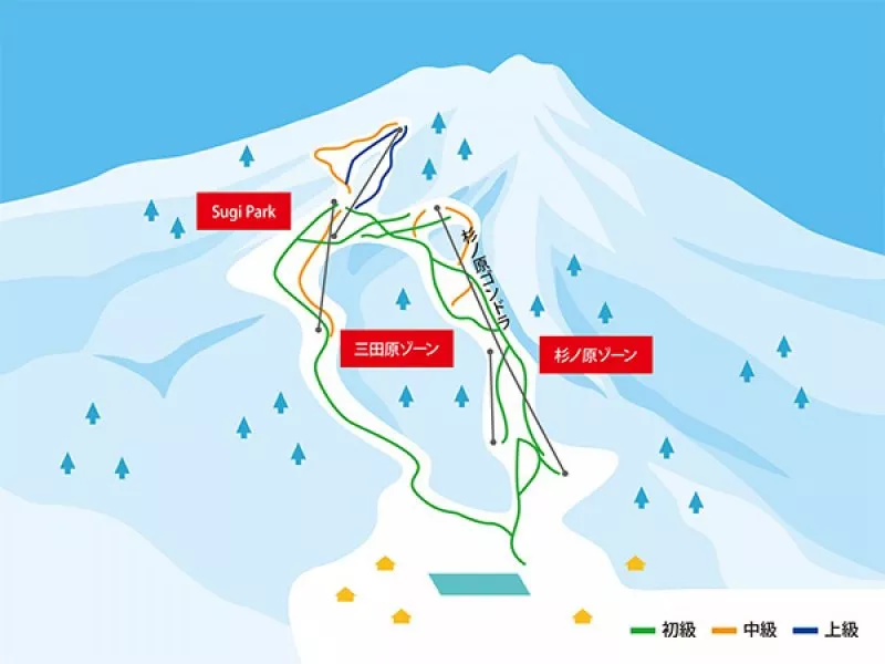 妙高杉ノ原スキー場 マップ