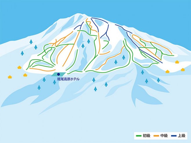 斑尾高原スキー場 ゲレンデ地図