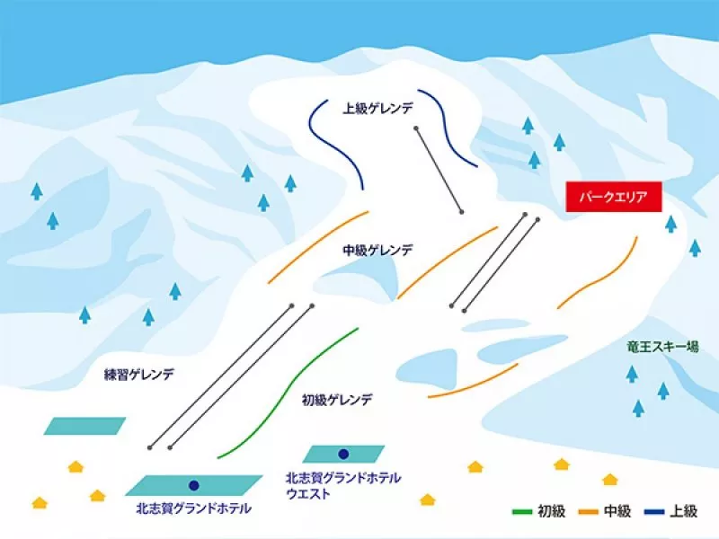 北志賀小丸山スキー場 マップ