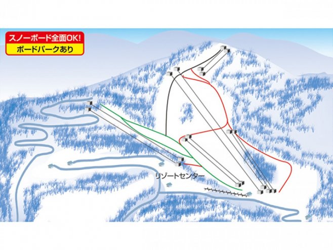 小海リエックス・スキーバレー ゲレンデ地図