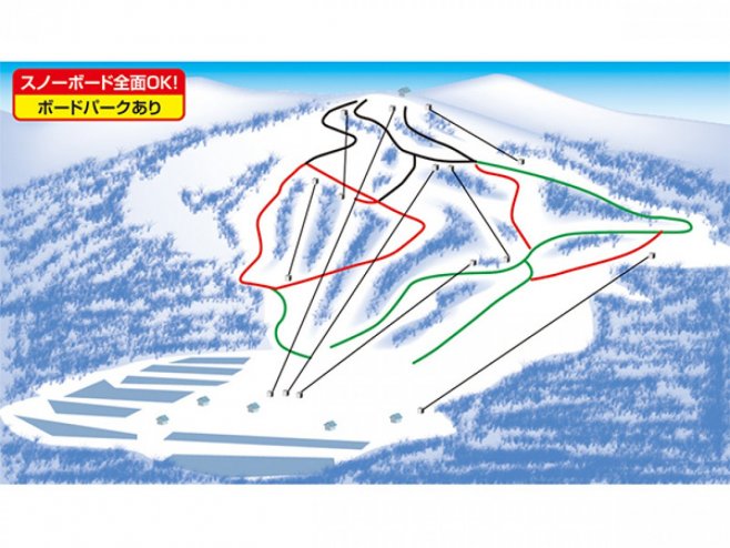 ハンターマウンテン塩原 ゲレンデ地図