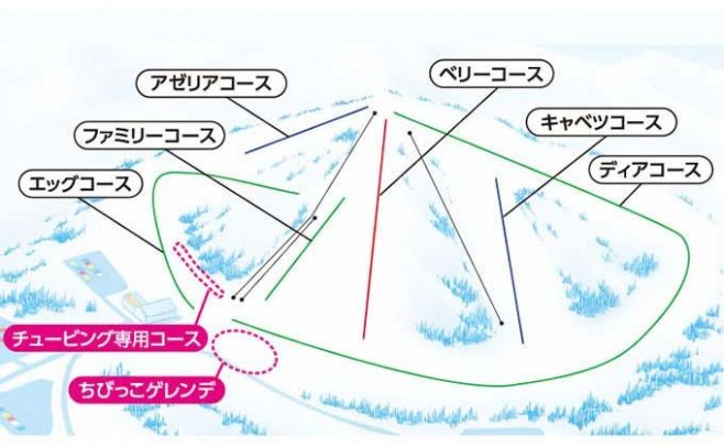 軽井沢スノーパーク ゲレンデ地図