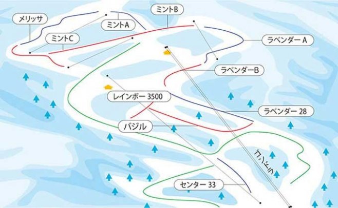 グランデコスノーリゾート ゲレンデ地図