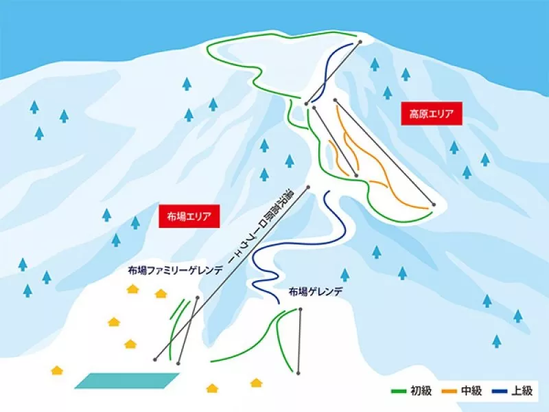 湯沢高原スキー場 マップ