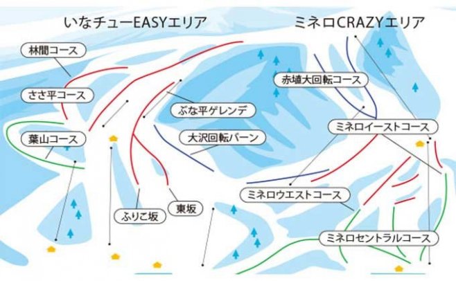 猪苗代スキー場 ゲレンデ地図