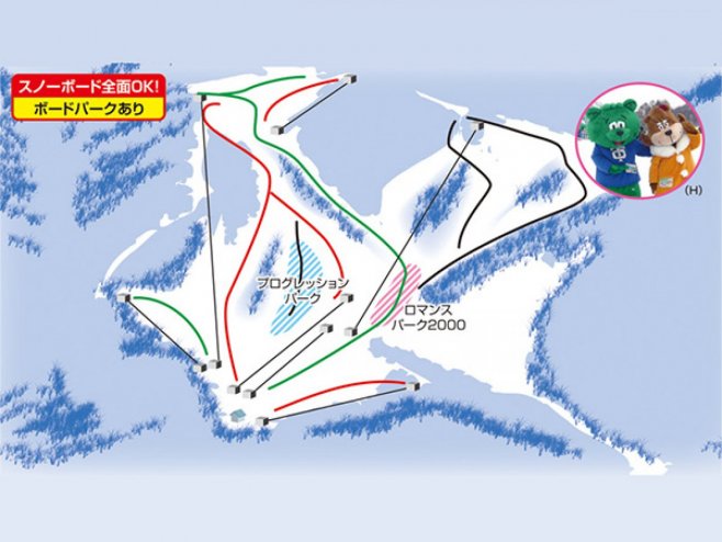 スノーパーク尾瀬戸倉 ゲレンデ地図