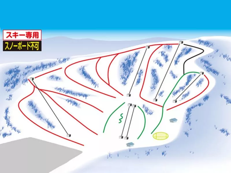 かたしな高原スキー場 マップ