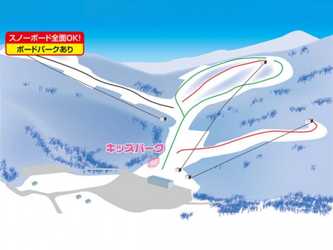 シャトレーゼスキーリゾート八ヶ岳 ゲレンデ地図
