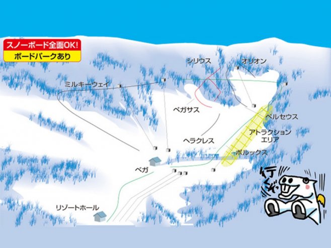神立スノーリゾート ゲレンデ地図