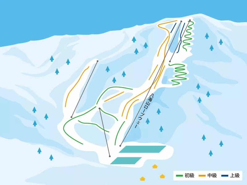 六日町八海山スキー場 マップ