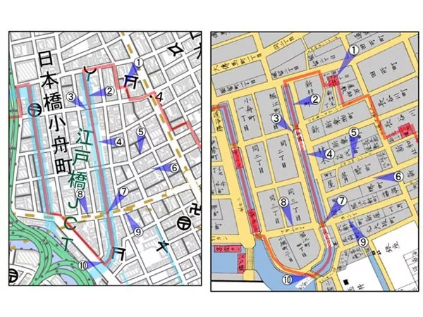 古地図で街歩き水路跡3 配布資料イメージ