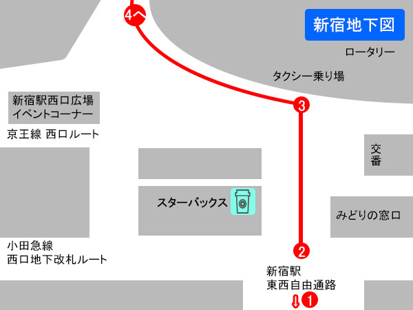 西口地下通路のチェックポイント2