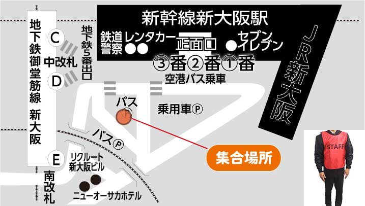 JR新大阪駅チェックポイント
